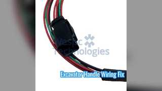 Excavator Left Handle Wiring Fix
